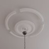 Ekena Millwork 41 3/4-in. OD x 35 1/4-in. ID Ceiling Ring with 24-in. OD Ceiling Medallion Diane Accent Kit CRM41TR24DI